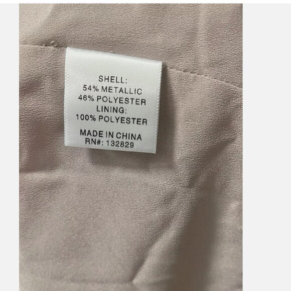 Revolve Lovers & Friends NWT Josephine Rose Gold Metallic Cut Out Mini Dress L - Picture 11 of 11